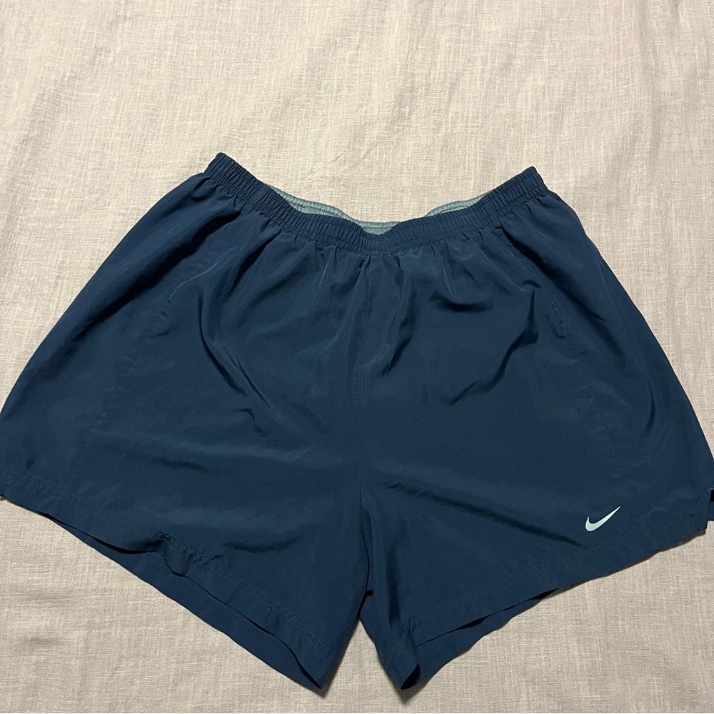 Nike Dri-fit Navy Blue Running Shorts Size Large Lightweight Gym Workout - Picture 3 of 5